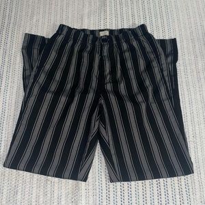 John Galt/Brandy Melville tildan black and gray striped pants
